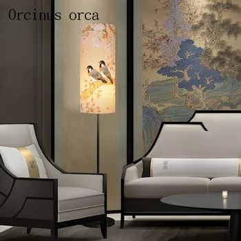 Jaunā Ķīniešu stilā guļamistaba, dzīvojamā istaba lampiņa iedegas retro minimālisma moderno radošo den LED galvas vertikālā galda lampas