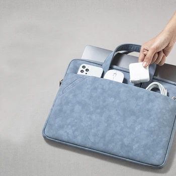 Klēpjdatora soma portatīvo 13.3 collu piemērots Apple macair Lenovo Xiaoxin pro grāmatiņa Huawei 15.6 unisex