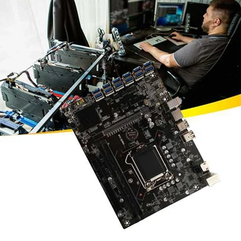 B250C BTC Ieguves Mātesplati+009S Plus Stāvvadu 12XPCIE, lai USB3.0 GPU Slots LGA1151 Atbalsta DDR4 RAM Desktop Mātesplatē