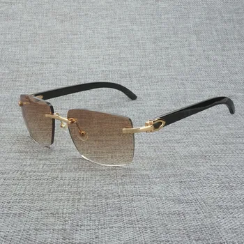 Vintage Dabas Ragu Saulesbrilles Vīriešiem, Koka bez apmales Brilles Sievietēm Accessorie Metāla Rāmis Oculos Laukumā Gafas Kluba
