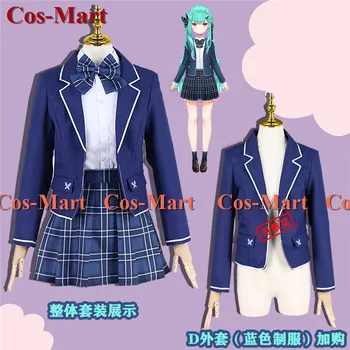 Cos-Mart Anime Vtuber Hololive Uruha Rushia Cosplay Kostīmu Salds Gudrs Vienādu Kleitu Darbības Puse, Lomu spēles Apģērbs (S-XL
