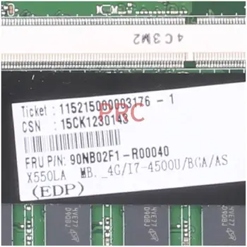 REV:2.0 ASUS X550LC i7-4500U Klēpjdators mātesplatē SR16Z DDR3 Grāmatiņa Mainboard