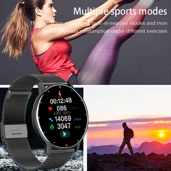 LIGE ir 2021. Smart skatīties Dāmas ar skārienekrānu Sports Fitness watch IP67 waterproof Bluetooth Android, iOS Smart watch Sieviete