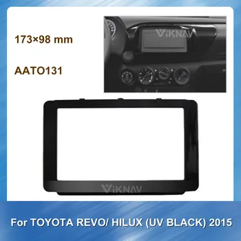 Automašīnas Radio Fascijas Toyota Revo Hilux UV Melns. gadam DVD rāmis Dash Mount Adaptera Komplekts Apdares Sejas Panelis Rāmis Paneļa 2 Din