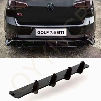 Par Volkswagen Golf 7.5 MK7 GTI.5 GTI TCR Augstas kvalitātes automašīnas aizmugurējā bufera difuzoru Aizmugurējā pusē sadalītāja spoileris lūpa