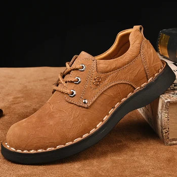 Pavasara ādas Vīriešu kurpes atpūtas mens vīriešu sapato elpojošs zapatos casuales, lai čības melnā pārdošanas mens casual dzīvoklis 2020 de