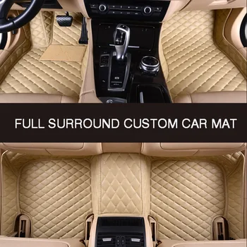 Pilna surround custom ādas automašīnas grīdas paklājs priekš NISSAN X-Trail T31/T32 Maxima Murano auto interjers, auto piederumi