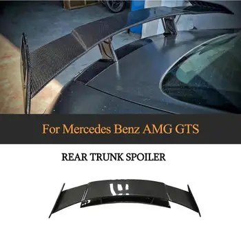 Aizmugures Spoilers Priekš Mercedes-Benz GTS AMG 2018 2019 Oglekļa Šķiedras Auto Aizmugurējā Bagāžnieka Ārējie Boot Lūpu Spoilers