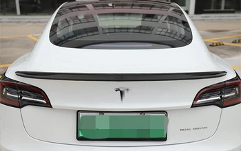 Oglekļa Šķiedras Spoileris Uz Tesla Model 3 2019 2020 2021 2022 Ārējie Lip Spoileri Augstas Kvalitātes Auto Piederumi P