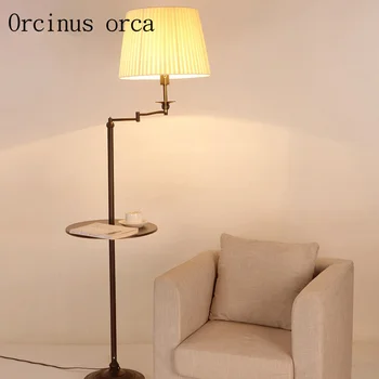 Grīdas lampa, vienkārša dzīvojamās istabas plaukta lampas Ziemeļvalstu studiju guļamistaba radošo vertikālās lampas grīdas lampas