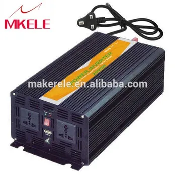MKP2500-122B-C 2500W pure sine wave inverter 12 220 inverter 12v,auto inverter 12v 220v power inverter dizains ar lādētāju
