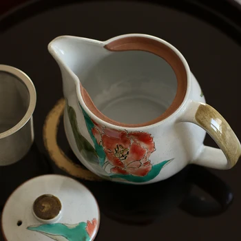 Vietas, deviņas valley ierakstīt ar roku apgleznotus importētas no Japānas, tsubaki izraisīt ilgst nerūsējošā tērauda sietu Japāņu tēja tējkannas