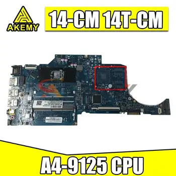 HP 14 CM 14T-245 CM G7 TPN-I132 6050A2983401-MB-A01 Klēpjdators Mātesplatē ar/ A4-9125 CPU DDR4 pārbaudīta