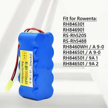 JAUNU SC 9800mAh par Rowenta 12V akumulatoru RH5488 RH846301 RH846901 RS-Rh5205 putekļu sūcējs tīrīšanas iekārta Robotikas