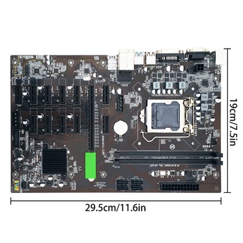 Q1JF B250 BTC CPU Miner Mātesplati DDR4 12 PCI-E Grafikā Kartes Atbalsts LGA 1151 GPU Cryptocurrency Ieguves BTC Mātesplati
