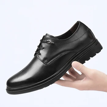 Zapatos Informales De Hombre Apavu Gadījuma Cilvēks, Vīriešu Ādas Kurpes Vīriešu Karstā Pārdošanas Cēloņu Modes Biznesa Black Basso