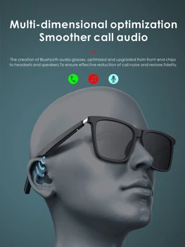IULi P7 Smart Bluetooth Audio Brilles HiFi Stereo Bezvadu Mūzikas Polarizētās Saulesbrilles, Lēcas Replaceab Saules Brilles Braukšanai