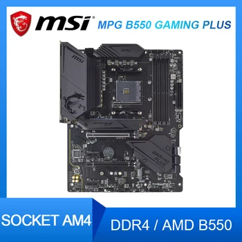 MSI MPG B550 SPĒĻU PLUS Pamatplates Ligzdai AM4 DDR4 PCI-E 4.0 ATX B550 Mātesplati Par Trešās Paaudzes Ryzen 9 3950X 3300X