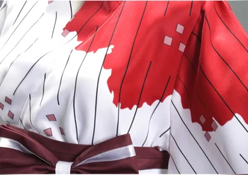 Demon Slayer Anime, Manga Perifērijas Kamado Nezuko Cosplay Bloodstain Kimono Sieviešu Apģērbu Kimetsu Nav Yaiba Cosplay Tērpu Aksesuārus