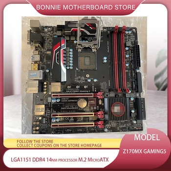 GA Z170MX Gaming5 par GIGABYTE Darbvirsmas Augstas veiktspējas Mātesplati LGA1151 DDR4 14nm procesors M. 2 MicroATX