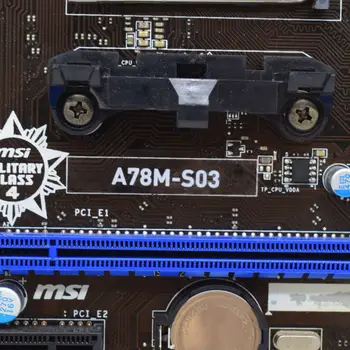 MSI A78M-S03 Socket FM2+ Mātesplati DDR3 USB3.0 SATA3 PCI-E 3.0 X16 Slotā VGA DVI AMD A78 Pamatplates Placa-mãe