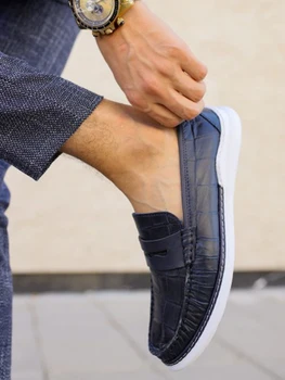 Tezcan - X-GEN MCX Blue Hakiki Deri Erkek Sports Ayakkabı Turks Malı Vīriešiem Kurpes Yeni Kaliteli Malzeme Şık Tasarım Nefes Alan Kumaş
