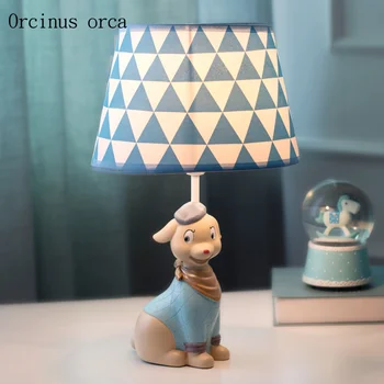 Karikatūra radošumu suns galda lampas bērnu istabas zēnu un meiteņu guļamistabas gultas lampa jauki dzīvnieki LED lampas, bezmaksas piegāde