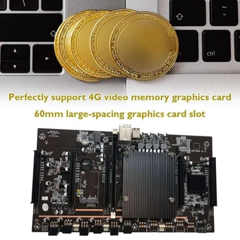 X79 H61 BTC Ieguves Mātesplati 5X PCI-E Atbalstu 3060 3070 3080 GPU ar E5 2630 CPU RECC 4GB DDR3 Atmiņa 120G SSD+Ventilators