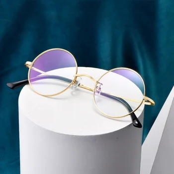 Titāna Briļļu Rāmis Vīriešu, Sieviešu Retro Mazas, Apaļas Brilles, Optiskās Tuvredzība Recepšu Brilles Rāmji Skaidrs, Briļļu Oculos