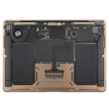 A1932 2018. Gads Zelta Topcase Pilnu Komplektu Par MacBook Air Tastatūru Akumulators Skaļruni Ventilators Ar Vadu A1932 Palmrest