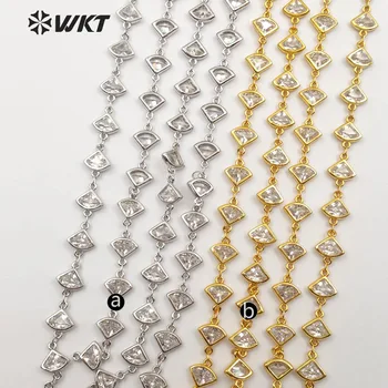 WT-BC116 WKT Classic spīdīgu kaklarota pievienots forma līdzīga Ginkgo biloba kubikmetru oksidēts emaljas dāmas rotaslietas
