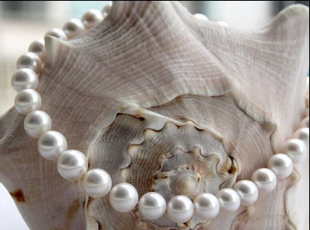 Mūžīgo kāzu Sievietēm Dāvanu vārdu 925 9-10mm nekustamā dabas lielu Saldūdens Pērļu kaklarota Luksusa Ms. meitene Kāzas