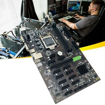 B250 BTC Ieguves Mātesplati LGA 1151 ar G3930 CPU+Dzesēšanas Ventilatoru SATA 3.0 USB 3.0 Atbalsta DDR4 DIMM RAM Raktuvju Strādnieks