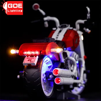 GOELIGHTING Zīmola LED iedegties Komplekts Lego 10269 High-Tech Harleyingly Motociklu Celtniecības Bloku Lampu Komplekts Rotaļlieta(Tikai Gaismas Grupa)