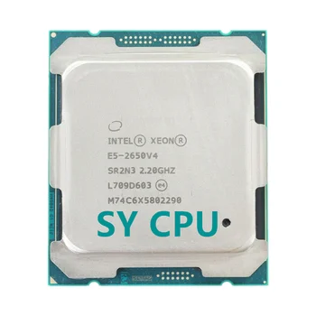Intel Xeon E5 2650 V4 E5-2650V4 Procesors SR2N3 2.2 GHz Divpadsmit kodolu 30M LGA 2011-3 CPU