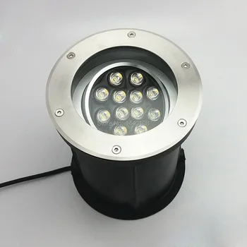 (3pcs/lot), Regulējams Leņķis 12w Aptumšojami Ac85-265v IP68 LED Pazemes Lampas Bidgelux Led Aprakti Lampas Āra Vietas Apgaismojums