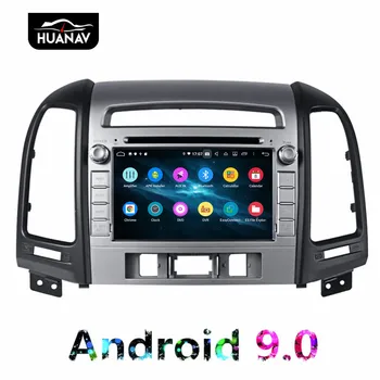 DSP Android 9.0 Auto dvd atskaņotājs, gps navigācijas Hyundai Santa fe 2006-2012 auto stereo radio multimediju nodaļas vadītājs uint ekrāns 4+64G