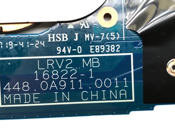 Augstas kvalitātes FRU:01AX856 par Lenovo Thinkpad X1 Jogas Klēpjdators Mātesplatē LRV2 MB 16822-1 448.0A911.001 SR33Z I7-7600U 16GB pārbaudīta