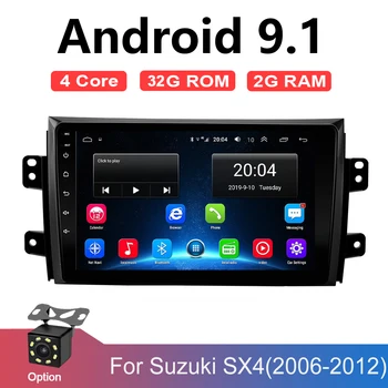 2 DIN Auto Android Radio multimediju Atskaņotāju Suzuki SX4 2006-2012Quad Core 9