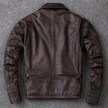 Ir 2021. modes vīriešu ādas jaka modes jaka retro stila motocikla apģērbi