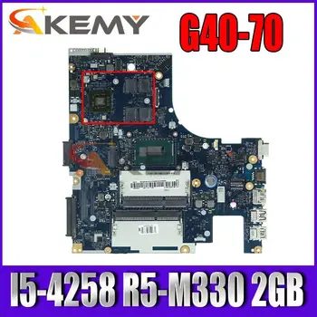 ACLU3/ACLU4 NM-A361 Klēpjdators Mātesplatē Lenovo G40-80 (14 collu) G40-70 Sākotnējā Mainboard I5-4258 R5-M330 2GB