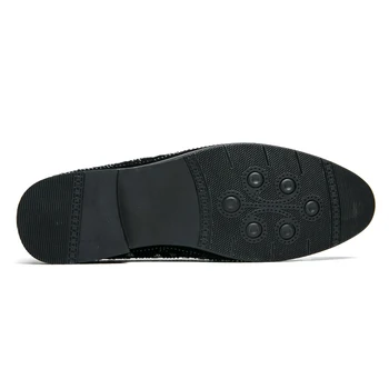 Dizainera Kurpes Vīriešiem Zapatos De Hombre Slip-On Ādas Kurpes Gadījuma Vīriešu Kurpes Pieaugušo Black Braukšanas Mokasīns Mīksta, neslīdoša Mokasīni