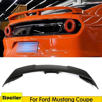 Augstas kvalitātes oglekļa šķiedras/glancēts melns spoilers Ford Mustang Kupeja-2019 aizmugurējo spārnu bagāžnieka spoilers