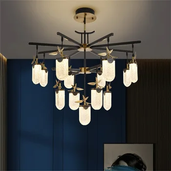 WPD Mūsdienu Kulons Gaismas Luksusa, Misiņa, LED Lampas piederumi Mājas Dekoratīvā Ēdamistaba Dzīvojamā Istaba