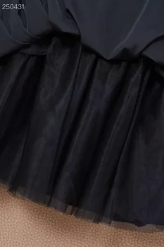 Fyion Skrejceļa Rudens Modes Vintage Samta Kleita Sievietēm Laukumā Apkakli, Garām Piedurknēm Melnā Karstā Pārdošanas Kleitas