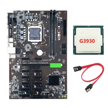 B250 BTC Ieguves Mātesplati Ar G3930 CPU+SATA Kabeli LGA 1151 DDR4 12Xgraphics Kartes Slots SATA3.0 BTC Miner Ieguves