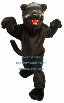 Sīva Black Panther Talismans Kostīmu Pieaugušo Izmērs Savvaļas Dzīvnieku Tēmu Carnival Personai Cosply Mascotte Mascota Fit Uzvalku Komplekts SW1065