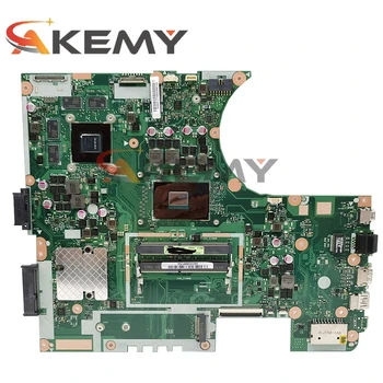 N752VX MB._0M/I7-6700HQ/KĀ GeForce GTX950M/2GB 90NB09P0-R00030 Mainboard Par ASUS N752VX N752V Klēpjdators Mātesplatē Pārbaudīta