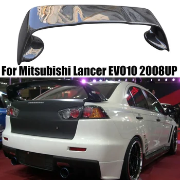 Par Mitsubishi Lancer EVO 10 2008UP Oglekļa Šķiedras OEM Style Šķiedras Aizmugurējais Bagāžnieka Ārējie EVO10 Spoilers Automašīnas Stils