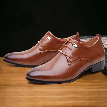 Norādīja toe oficiālu kurpes cilvēks, kāzu oxford kurpes vīriešiem kleitu kurpes vīriešu ādas kurpes oxfords vīriešiem zapatos hombre Pop jkm